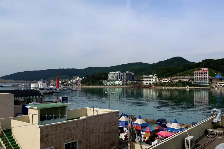 Fishing boats at Daebyeon Port in Gijang, Busan