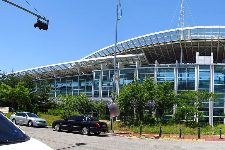 Pyeongdong Station building in Gwangju