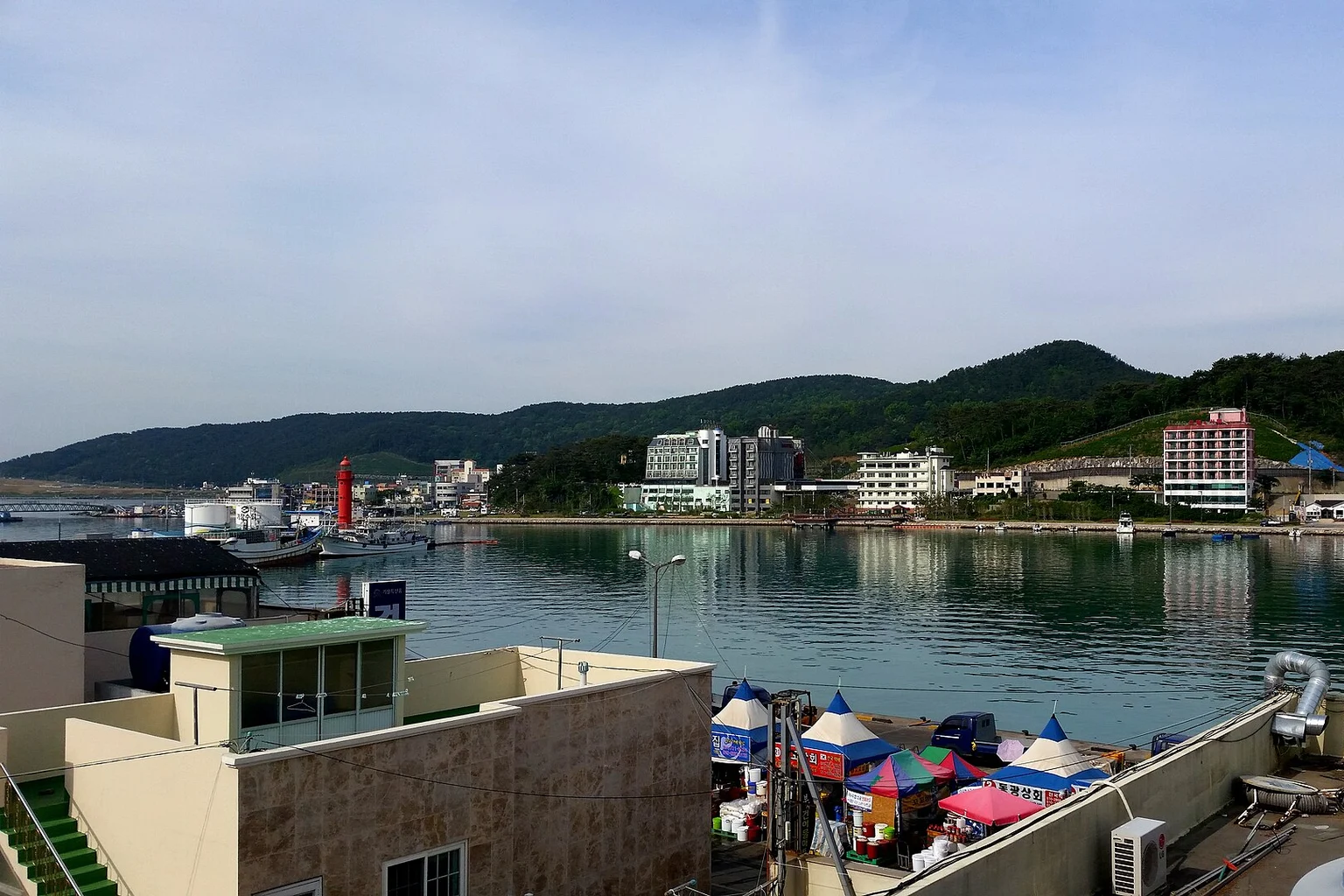 Fishing boats at Daebyeon Port in Gijang, Busan