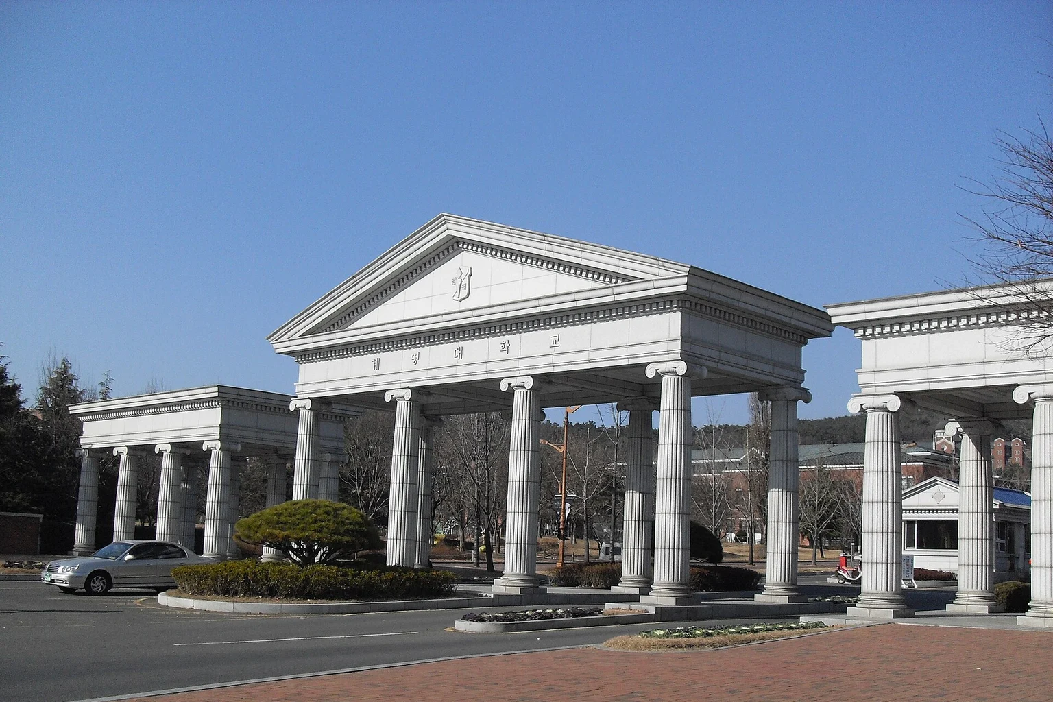 Main entrance of Keimyung University in Daegu