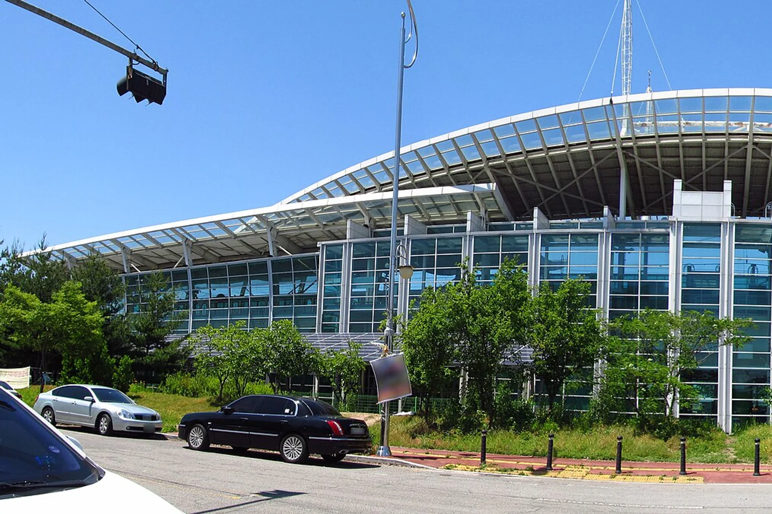 Pyeongdong Station building in Gwangju
